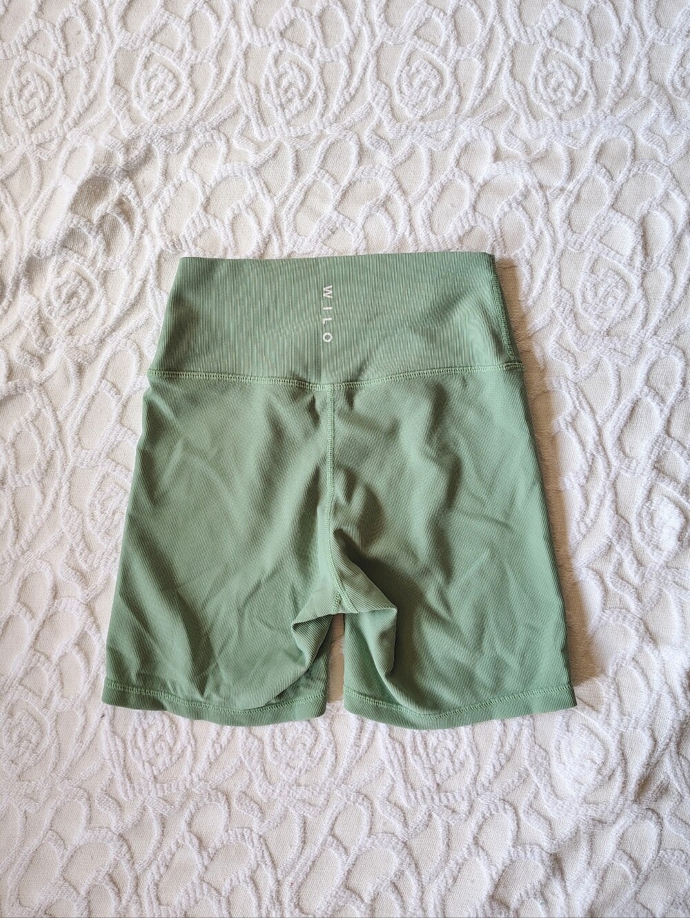 Wilo Ribbed Bike Shorts Rosemary Sage Green Small S